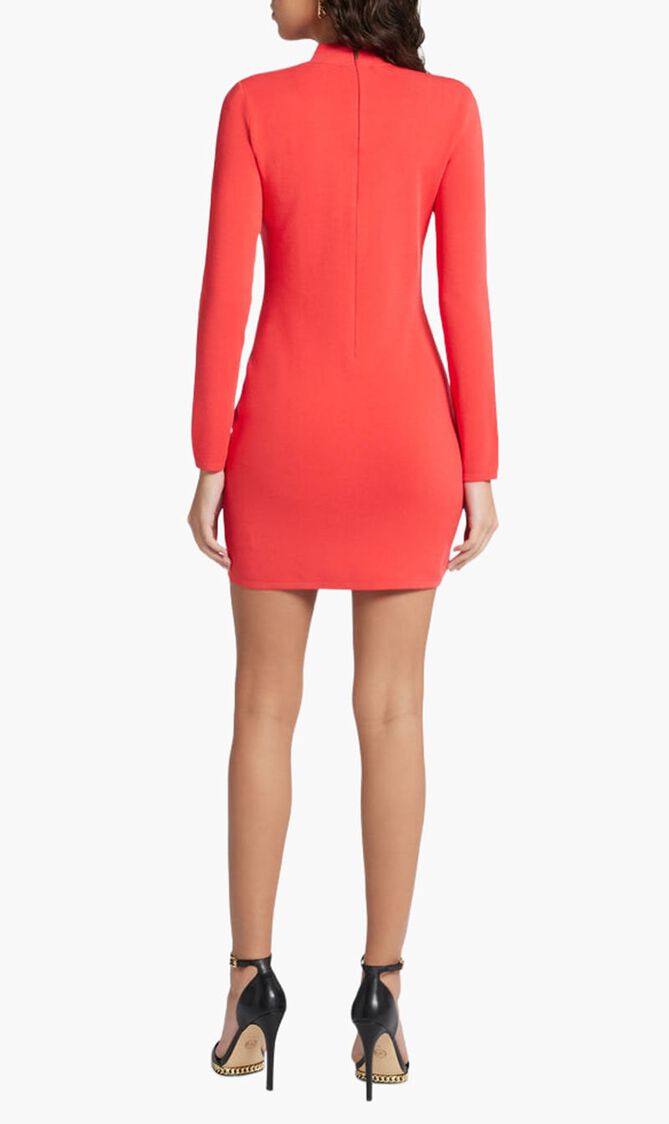 Mock Neck Mini Dress