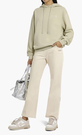 Cropped Flared Denim Jeans