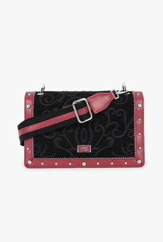 Deluxe Embroidered Crossbody Bag