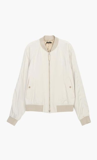 Zip Up Bomber Jacket