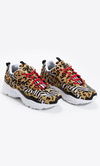 Ray Tracer Animal Print Sneakers