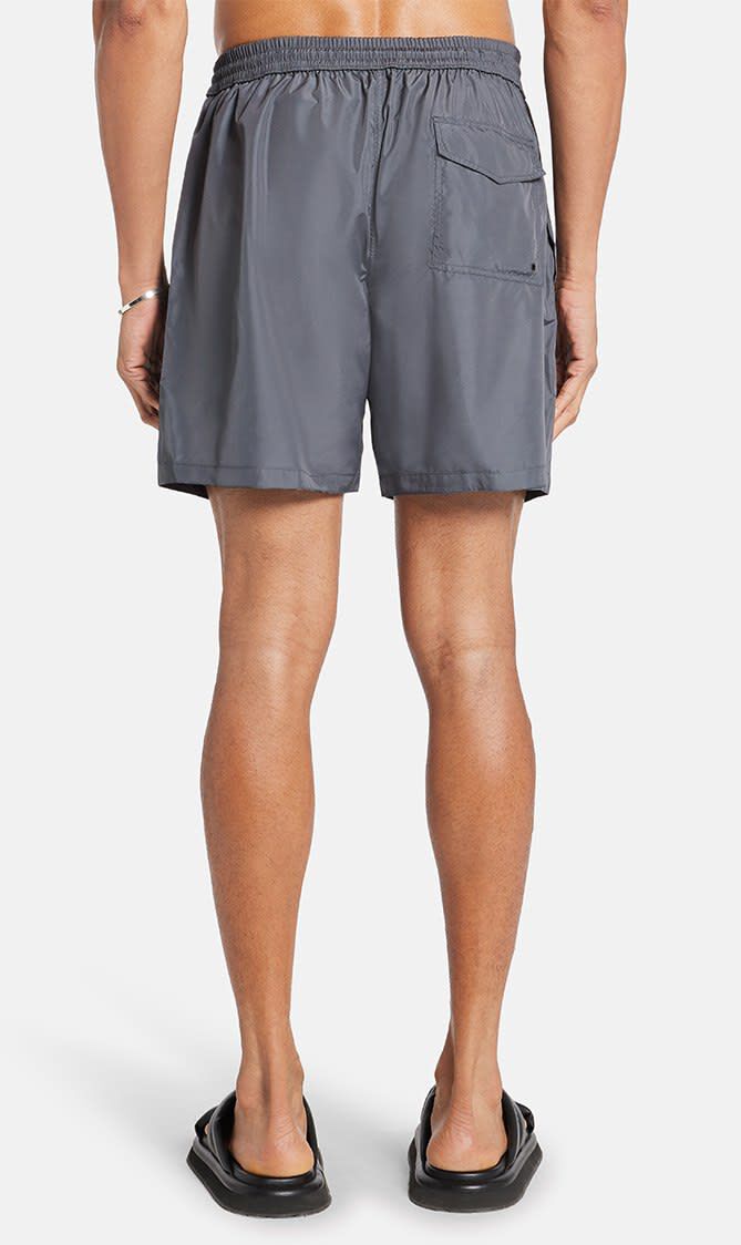 SWIM SHORTS TEX NYLON REVERSIBLE BAROCCO + TEX SOLID