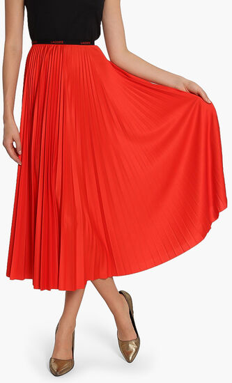 Elasticised Pleated Jersey Skirt