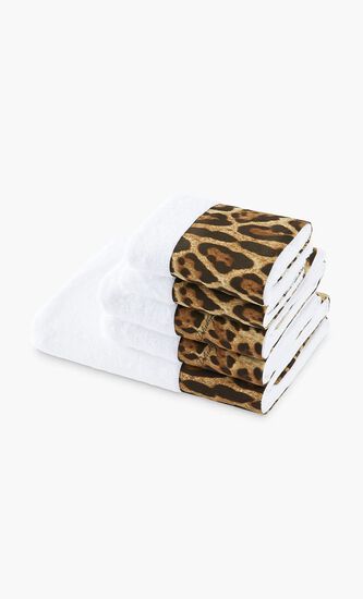 DGA LEOPARD 5 PIECES BATH TOWELS SET