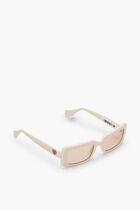 IVORY / BROWN/INJECTED/RECTANGULAR/FULL RIM/-U