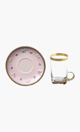 Blooming Butterfly Tea Cup and Saucer