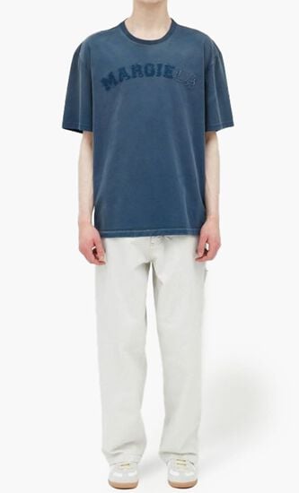 Logo Patch Cotton T Shirt