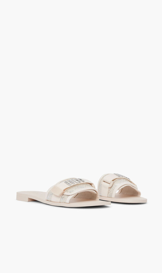 4G EMBROIDERY FLAT SANDAL