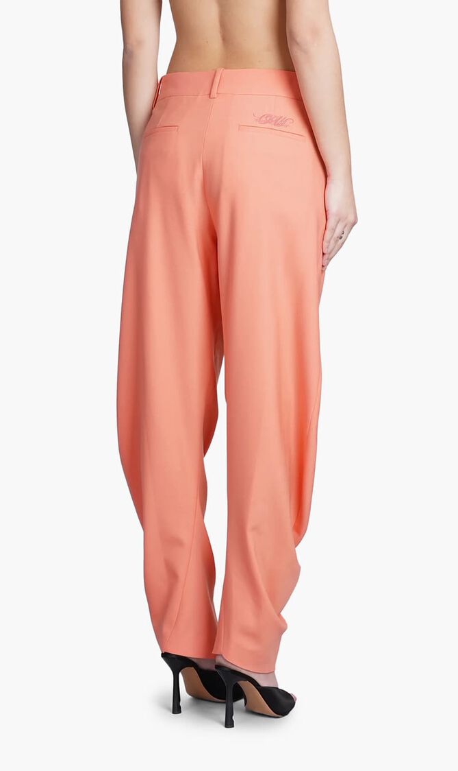 WO BLEND TWIST BANANA PANT CORAL RED COR