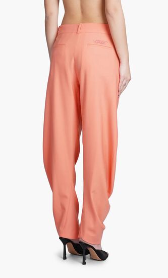 WO BLEND TWIST BANANA PANT CORAL RED COR