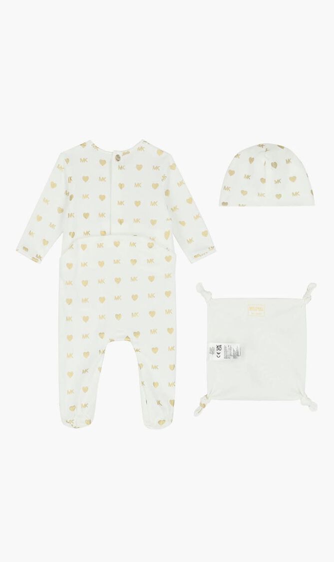 Ivory Logo Babygrow Gift Set