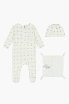 Ivory Logo Babygrow Gift Set