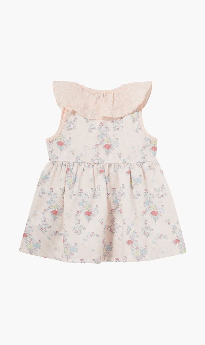 Floral Print Ruffled Dress