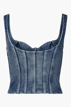 BUSTIER TOP EXTREME WASH BLUE NO COLOR