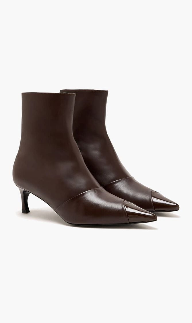 STRETCH LEATHER BOOT