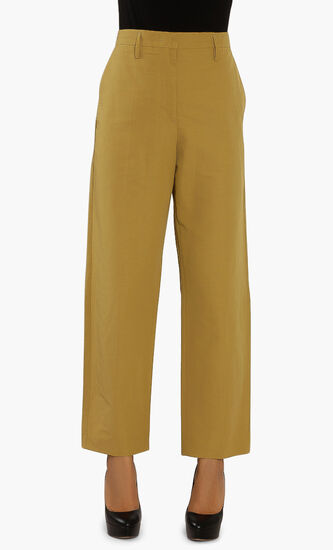 Golden Plain Pants