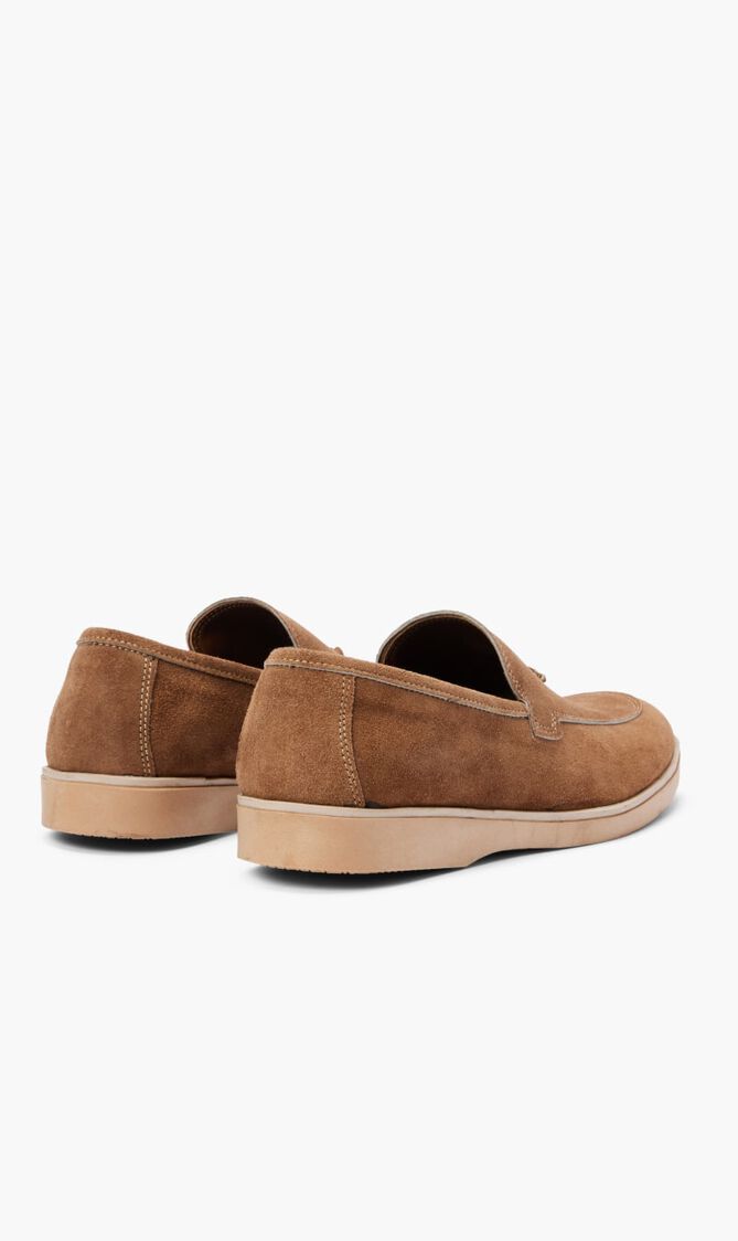 Suede Solid Loafers