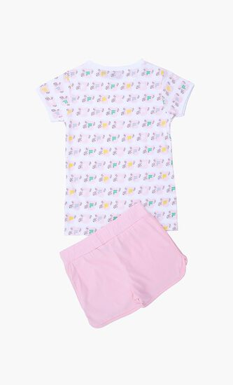 Joni Printed Tee Shorts Set
