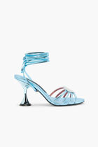 MEDIUM HEEL SANDAL WITH CRYSTAL HEART