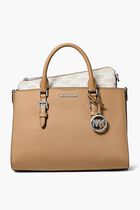 Solid Leather Crossbody Bag