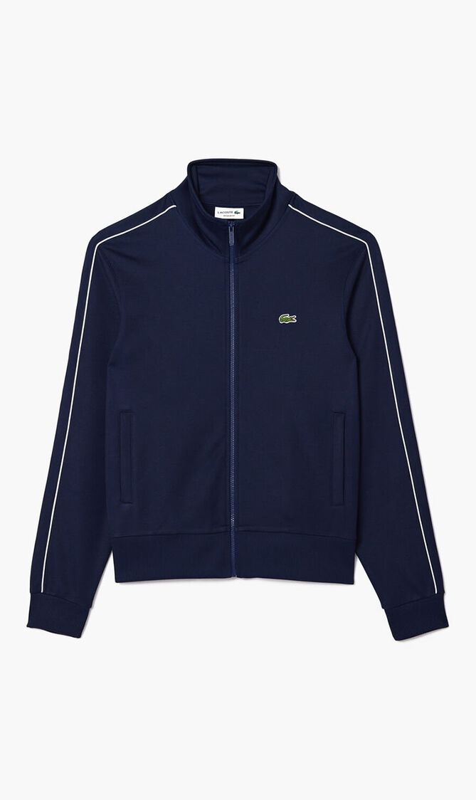 Paris Pique Zip Front Track Jacket