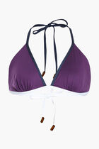 Fan Anchor Print Halter Bikini Top