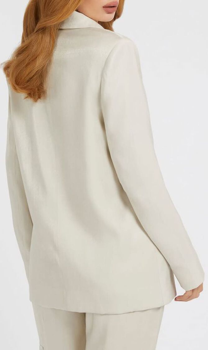 Satin Double Breasted Blazer