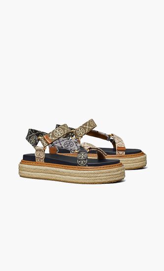 T Monogram Rope Sport Sandal