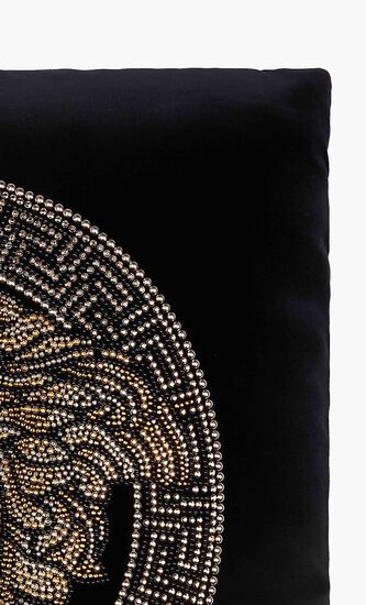 VSC STUDDED MEDUSA CUSHION BLACK