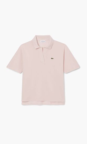 Relaxed Fit Fluid Pique Polo Shirt