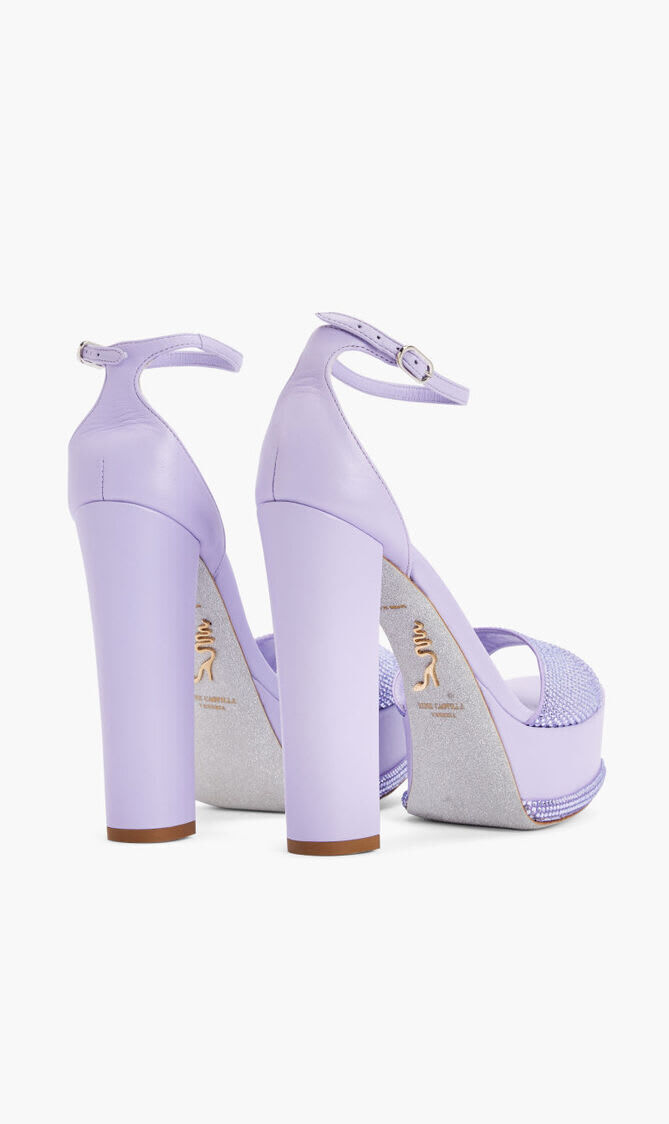 Satin Platform Heels