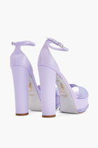 Satin Platform Heels