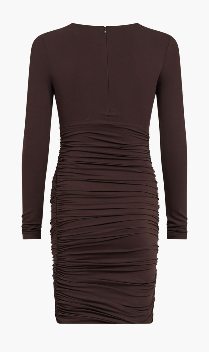 STR JERSEY LS RUCHED