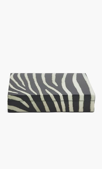 Zebra Print Rectangular Box