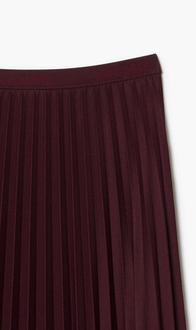 Elasticised Waist Flowing Pleated Skirt