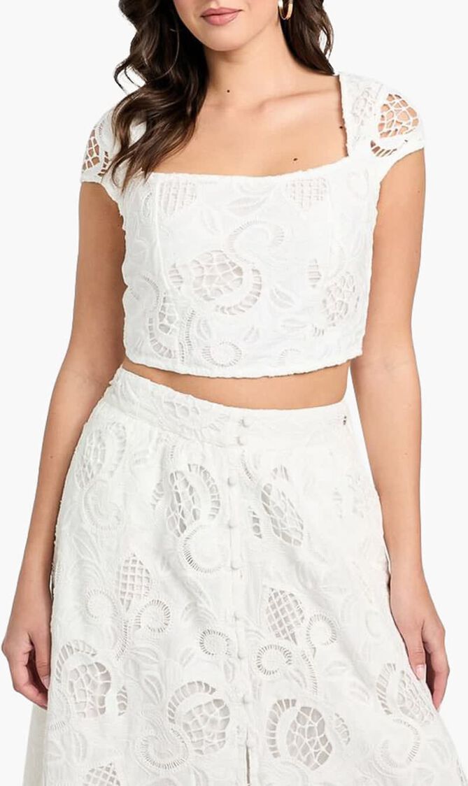 Embroidered Corset Top