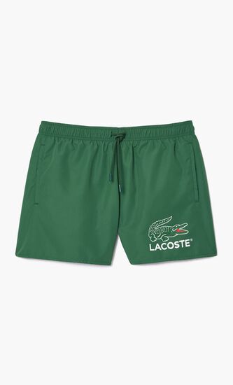 Croc Print Swim Trunks