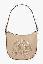 K Circle Moon perforated-logo shoulder bag