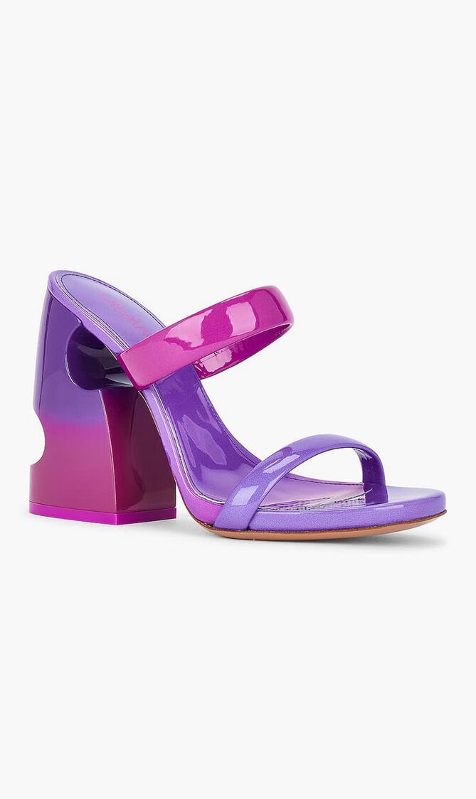 SHADE BULKY PATENT LEA MULE FUCHSIA VIOL
