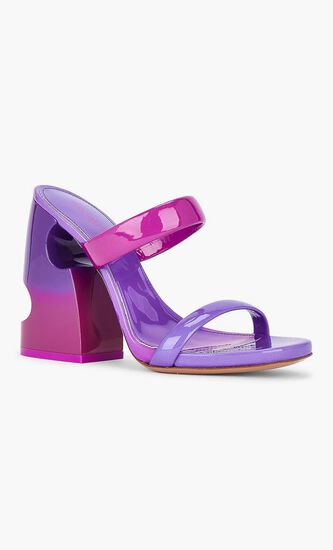 SHADE BULKY PATENT LEA MULE FUCHSIA VIOL