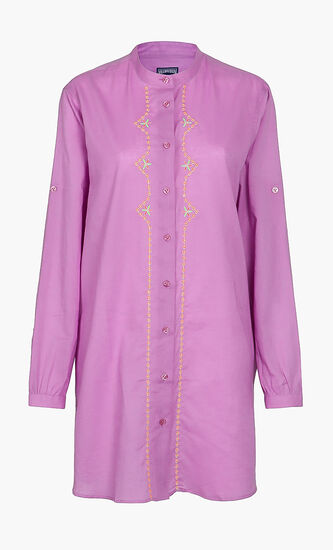 Embroidered Floral Shirt