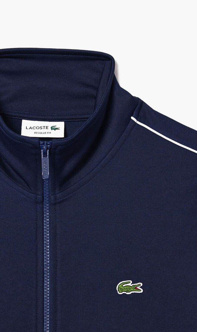 Paris Pique Zip Front Track Jacket