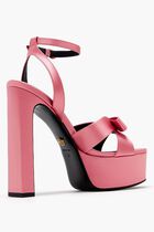 Gianni Ribbon Satin Sandals