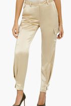 Satin Cargo Pants