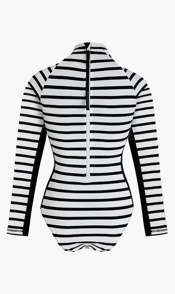 Rayures One-Piece Rashguard