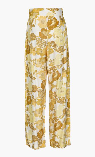 Pleated Wide Flood Length Trouser
