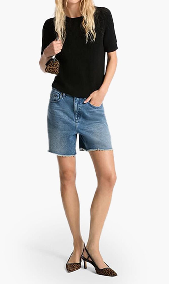 Boyfriend Denim Shorts