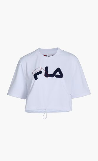 Nicoletta Cropped Logo T-shirt