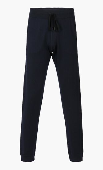 Leather Details Track Pants