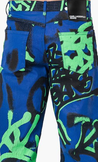 KLJ RELAXED GRAFFITI DENIM